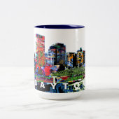 オハイオ州デイトンのグラフィティ ツートーンマグカップ (中央)