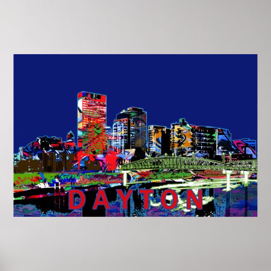 オハイオ州デイトンのグラフィティ ポスター (正面)