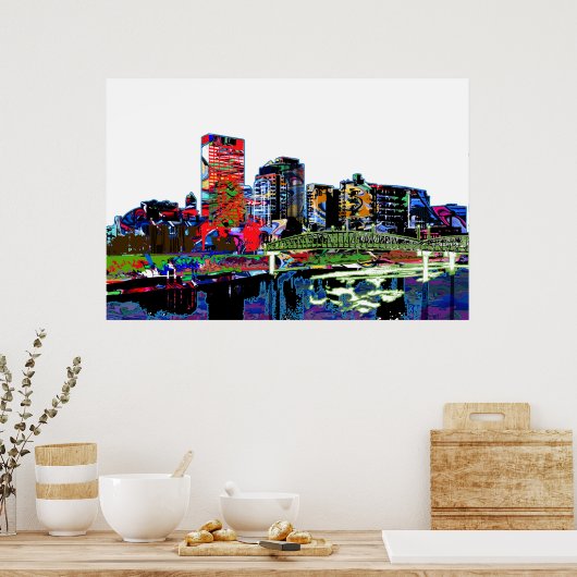 オハイオ州デイトンのグラフィティ ポスター (キッチン)