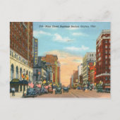 オハイオ州デイトンのメイン・セント・ヴィンテージ ポストカード (正面)