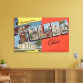 オハイオ州トレド – 米海軍予備軍建物 キャンバスプリント (インサイチュ (リビング))