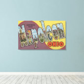 オハイオ州ナポレオン – 大きな文字のシーン キャンバスプリント (インサイチュ (ウッドフロア))