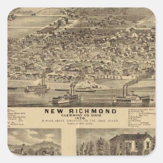 オハイオ州ニューリッチモンド スクエアシール (正面)