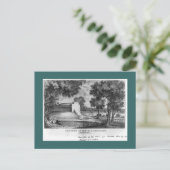 オハイオ州ノースベンドのウィリアム・ヘンリー・ハリソン墓 ポストカード (スタンド正面)