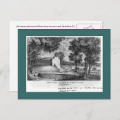 オハイオ州ノースベンドのウィリアム・ヘンリー・ハリソン墓 ポストカード (正面/裏面)