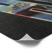 オハイオ州ヒューロン – Lake Erie – ラージレターシーン ポスター (角)