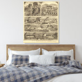 オハイオ州フリーマン・ブラザーズ・ワークス キャンバスプリント (インサイチュ (寝室))