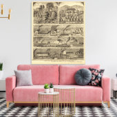 オハイオ州フリーマン・ブラザーズ・ワークス キャンバスプリント (インサイチュ (リビング))