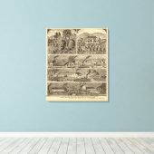 オハイオ州フリーマン・ブラザーズ・ワークス キャンバスプリント (インサイチュ (ウッドフロア))