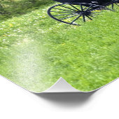 オハイオ州ベルリンの近くのアーミッシュの馬と乳母車。 フォトプリント            (角)