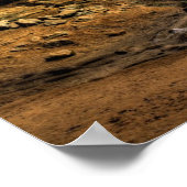 オハイオ州ホッキングヒルズのアッシュケーブの滝 ポスター (角)