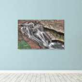 オハイオ州ホッキングヒルズ，デビルズバスタブ キャンバスプリント (インサイチュ (ウッドフロア))