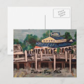 オハイオ州ポストンベイのベイビューアベニュー ポストカード (正面/裏面)