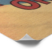 オハイオ州ポーツマス – 大きな文字のシーン ポスター (角)