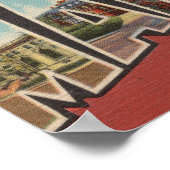 オハイオ州マンスフィールド – ラージレターシーン ポスター (角)