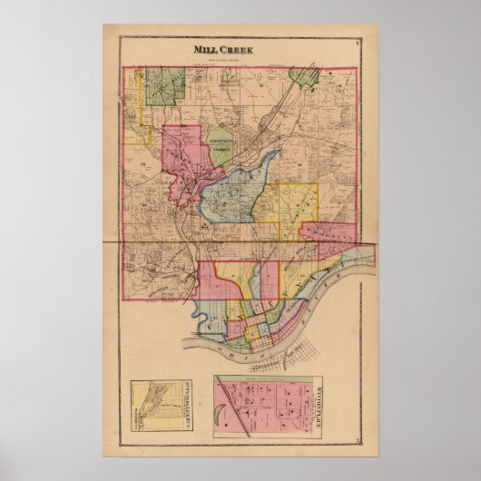 オハイオ州ミルクリーク ポスター (正面)
