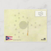 オハイオ州旗と封印 ポストカード (裏面)