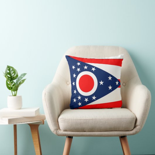 オハイオ州旗アメリカのモージョピロー クッション (椅子)