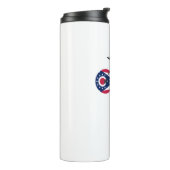 オハイオ州旗サイクリング タンブラー (回転左)