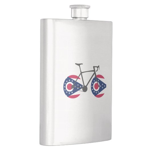 オハイオ州旗サイクリング フラスク (右)