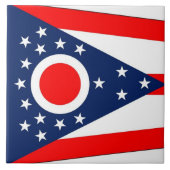 オハイオ州旗タイル タイル (正面)