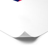 オハイオ州旗デザインデコール ポスター (角)