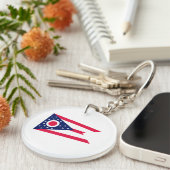 オハイオ州旗デザイン キーホルダー (正面右)