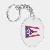 オハイオ州旗デザイン キーホルダー (正面左)