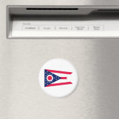 オハイオ州旗デザイン マグネット (インサイチュ (食洗機))