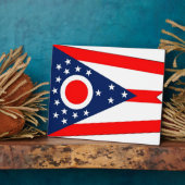 オハイオ州旗プラーク フォトプラーク (側面)