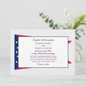 オハイオ州旗結婚旗 招待状 (スタンド正面)