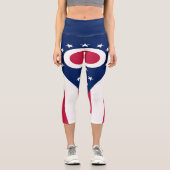 オハイオ州旗 カプリレギンス (正面)