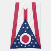 オハイオ州旗 キッチンタオル (縦)