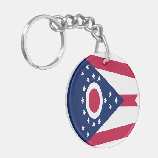 オハイオ州旗 キーホルダー (正面左)