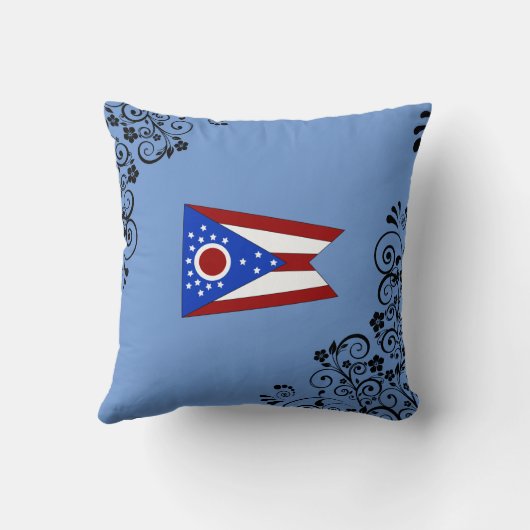 オハイオ州旗 クッション (裏面)