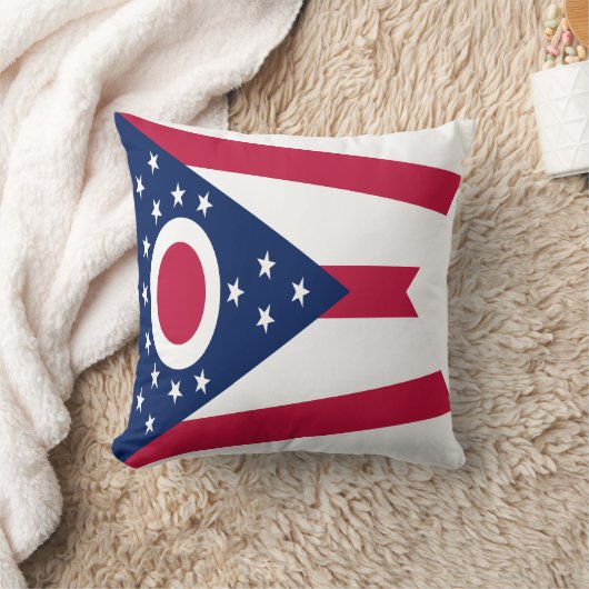 オハイオ州旗 クッション (ブランケット)