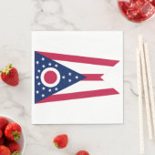 オハイオ州旗 スタンダードランチョンナプキン (インサイチュ)