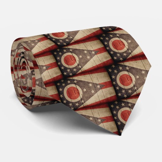 オハイオ州旗 ネクタイ (ロール)