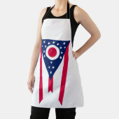 オハイオ州旗：バッキー州旗 エプロン (インサイチュ)