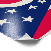 オハイオ州旗：バッキー州旗 フォトプリント            (角)