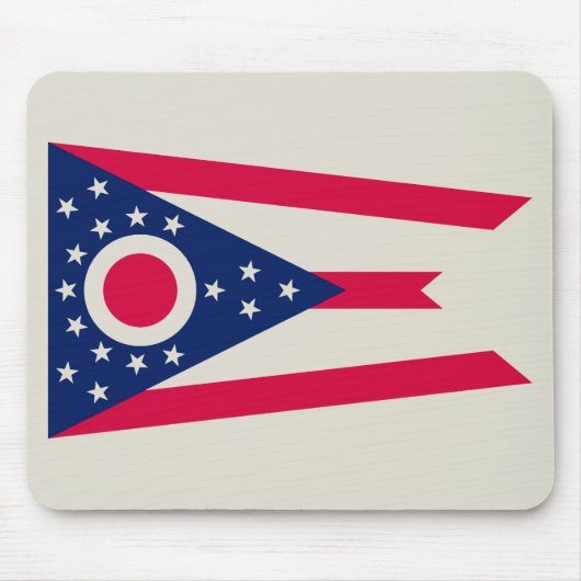 オハイオ州旗:バッキー州旗 マウスパッド (正面)