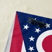 オハイオ州旗 ビーチタオル (インサイチュ)