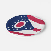 オハイオ州旗 ペーパープレート (アングル)