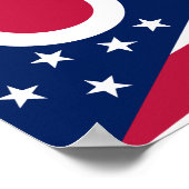 オハイオ州旗 ポスター (角)