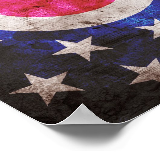 オハイオ州旗； ポスター (角)