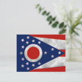 オハイオ州旗 ポストカード (スタンド正面)