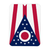 オハイオ州旗 マグネット (縦)