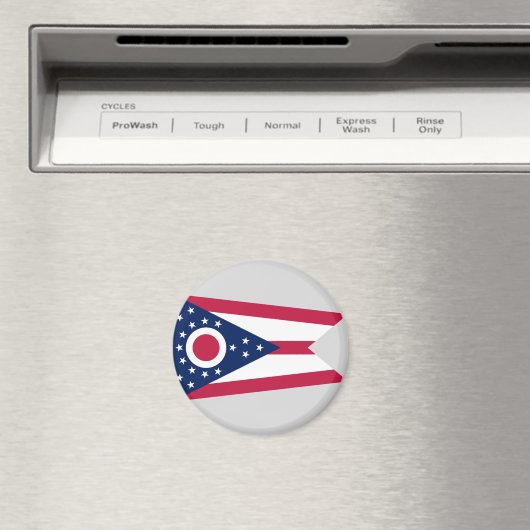 オハイオ州旗 マグネット (インサイチュ (食洗機))