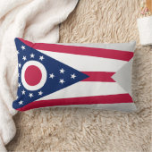 オハイオ州旗 ランバークッション (ブランケット)