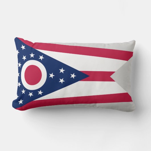 オハイオ州旗 ランバークッション (正面)